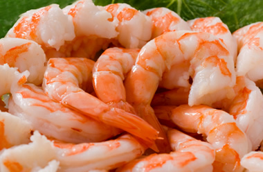 Steamed shrimp